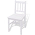 Maison Madeleine -  Seven Piece Dining Set Pinewood White